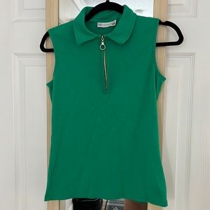 Green Sleeveless Polo